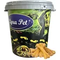 50 Stk. Lyra Pet® Kauknochen gefüllt mit Pansen ca. 15 cm in 30 L Tonne