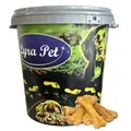 50 Kauknochen mit Rinder Pansen ca. 15 cm Kausnack Hund Lyra Pet® + 30 L Tonne