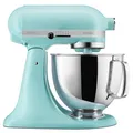 KitchenAid Küchenmaschine - Artisan - Kippbarem Food Processor - Teigknetmaschine mit 3 Zubehör und Schüssel aus Edelstahl - 4.8 L - Mineral water 5KSM125EMI