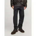 Jack & Jones Relax-fit-Jeans JJIEDDIE mit hoher Taille und lockerer Passform Baumwolle, relaxed fit schwarz 34