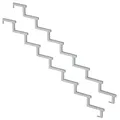 2er Set Stahl Treppenwange 8 Stufen - Option für Setzstufen-Höhe 136cm