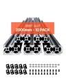 10er Set 2000mm Aluprofil Nutenprofil 2020 Aluminium Profil Linear Schiene