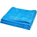 Garronda Abdeckplane wasserdicht, mit Ösen – 5x8 m 60 g/m2– leichte Gewebeplane – flexibel, abwaschbar – PP Tarpaulin – für Garten & S... - Blau