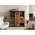 Highboard Mango / Altholz 142x45x147 natur lackiert RAILWAY LUX #121