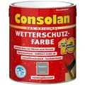 Consolan Wetterschutzfarbe, Deckender Holzschutz für Außen, Royalgrün, 2,5 l - Grün