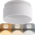 SSC-LUXon Sudara LED Deckenspot weiß rund dimmbar - 3CCT Lichtfarben warm / neutral / kalt indirektes Licht - Design Spot 230V 6W