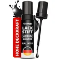 Lackstift Schwarz Glänzend – Präziser Pinsel für kleine Kratzer & Steinschläg...