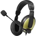 LogiLink Headset High Quality mit Ohrpolster schwarz / gold - Schwarz