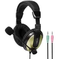 LogiLink Stereo-Headset mit 2x 3,5-mm-Klinkenstecker und hohem Tragekomfort