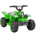 AIYAPLAY Kinder Elektro-Quad Elektro Kinderquad mit Vorwärts-und Rückwärtsfunktion, LED und Hupe Elektroauto für 1,5-3 Jahre Kinder 3 km/h Metall Grün