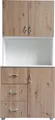 Küchenschrank Weiß Artisaneiche Blanca