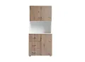 HTI-Living Küchenschrank Weiß Artisaneiche Blanca