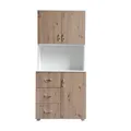 Küchenschrank Weiß Artisaneiche Blanca Küchenbuffet HTI-Living