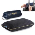 alkamto Reisekissen-Campingkissen-ergonomisches Memory-Schaum-Kissen mit temperaturregulierendem Bezug-Oeko-TEX Made IN Green