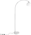 CCLIFE LED Bogenleuchte Bogenlampe Stehlampe Standleuchte Lampe Wohnzimmerlampe weißE27, Color:Weiss. höhenverstellbar 130-180cm