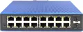 DIGITUS Industrieller 16+2-Port L2 managed Gigabit Ethernet PoE Switch