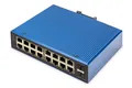 DIGITUS industrieller Managed 18-Port Gigabit Ethernet PoE Netzwerk-Switch - 16x