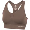 Stark Soul® Sport-BH Bra Light Support - Sport BH, doppellagig, für Damen Doppellagiges Material braun L