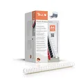 Peach Plastikbinderücken A4-44mm - 440 Blatt - 50 Stück - weiß - PB444-01