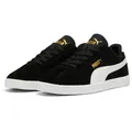 PUMA CLUB II Sneaker aus Leder, mit Schnürverschluss, mit profiliertem Laufsohlenprofil schwarz 46 EU