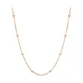 Liebeskind Berlin Damen Halskette Edelstahl Rotvergoldet 45 cm Trendig & Chic