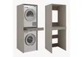 Platan Room Waschmaschinenumbauschrank Waschmaschinenschrank für Waschmaschine & Wäschetrockner Waschmaschine Trockner Schrank mit Ausziehbrett Überbauschrank