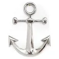 SiL Interiors Wanddekoration "Anchor" in Silber - (B)45,5 x (H)52,5 cm