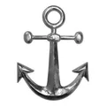 Wanddeko Anker aus Aluminium XL 52cm groß Dekoanker Alu XXL maritim Metall