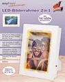 TV Unser Original Easymaxx LED Bilderrahmen 2 in 1, 3V, weiß Rahmen Bild