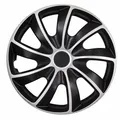 Radkappen Radblenden Radzierblenden 4 Stück Satz Set Schwarz Silber KFZ 17" Zoll