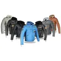 Alpha Speeds Motorradjacke - /Freizeit Herren Lammlederjacke Bikerjacke Highway 11 (Abnehmbares Innenfutter und Kapuze, (NEUE VERSION 2025) Aus weichem Lammleder, inkl. einsetzbarer Protektoren blau XL