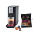 Tchibo Qbo ESSENTIAL Kapselmaschine inkl. 30 recyclebare Qbo Kapseln, Dark Berry