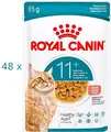 (€ 16,65/kg) Royal Canin Ageing 11+ Soße Senior Cats 12+ Katzenfutter 48 x 85 g