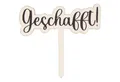 Logbuch-Verlag Geburtstagskarten Geschafft Cake Topper Prüfung bestanden Schulabschluss Tortendeko