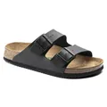 Birkenstock Sandale Arizona, Superlauf, Birko-Flor, schwarz, normal, Größe 40 1018222-40 (Pantolette Schuh Halbschuh Latsche Zweischnaller Berufsschuh Schuhe Birki Arizona Slipper Pantoffel)