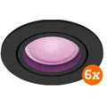 Philips Hue Centura Einbaustrahler White & Color - rund - Schwarz - 6er-Pack