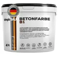 simpleBAU Betonfarbe B1 Anthrazit 4 Kg - Garagenbodenbeschichtung - Betonfarbe Außen Frostsicher -Steinfarben Wetterfest Aussen - Flüssigkunststoff Abdichtung Außen