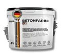 simpleBAU Bodenversiegelung Betonfarbe B1 4-15 KG, Garagenbodenbeschichtung - Farbe, rutschfest, abriebfest, innen und außen geeignet, wetterbeständig