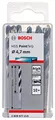 Bosch Professional 10 Stück HSS Spiralbohrer PointTeQ (für Metall, 4,7 x 47 x 80 mm, Zubehör Bohrschrauber)