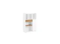 SoBuy Bücherregal mit 1 Schublade Weiß 72x30x109,7cm Modern