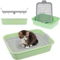 4BIG.fun Katzentoilette Katzentoilette Kleintiere Katzenklo Kätzchen Grün