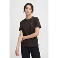 JDY Kurzarmshirt JDYPISA S/S PRINT TOP JRS NOOS Baumwolle, regular fit braun L (40)