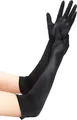 Elegante Schwarze Satin-Handschuhe - Vintage-Stil für Damen
