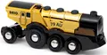 BRIO® Spielzeug-Zug Goldene Batterielok, m. Licht und Sound