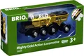 Brio 63363000 Goldene Batterielok mit Licht und S