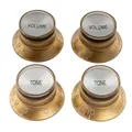 Musiclily Pro Gold Imperial Inch 2 Volume 2 Tone Knob For US Les Paul SG Guitar