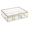 Atmosphera  Schmuckschatulle "Mood"  Glas und Metall  goldfarben  27x75 cm  Gold