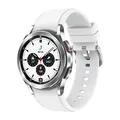 Samsung Galaxy Watch4 Classic, Runde LTE Smartwatch, Wear OS, drehbare Lünette, Fitnessuhr, Fitness-Tracker, 42 mm, Silver