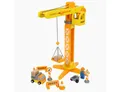 Small Foot Spielzeug-Kran Baukran mit Baustellenzubehör, (Set, 1-tlg., spar set), aus Holz mit 360-Grad-Drehung und beweglichem Ausleger