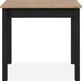 Esstisch >Capri< in Artisan Eiche Nachbildung / Schwarz - 110x76x67cm (BxHxT)